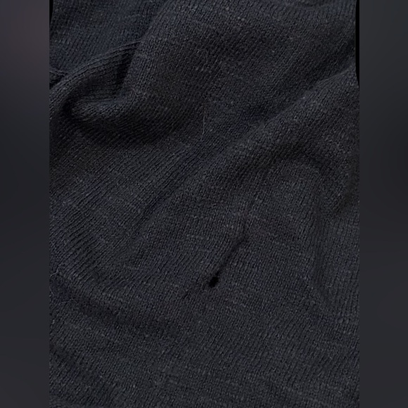 Free People Beach Tula Sweater Dress Size Large Black Midi Length V Neckline - Picture 14 of 14